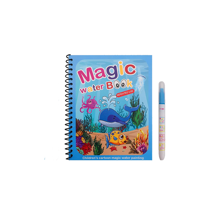 Livret de coloriage réutilisable avec stylo à eau